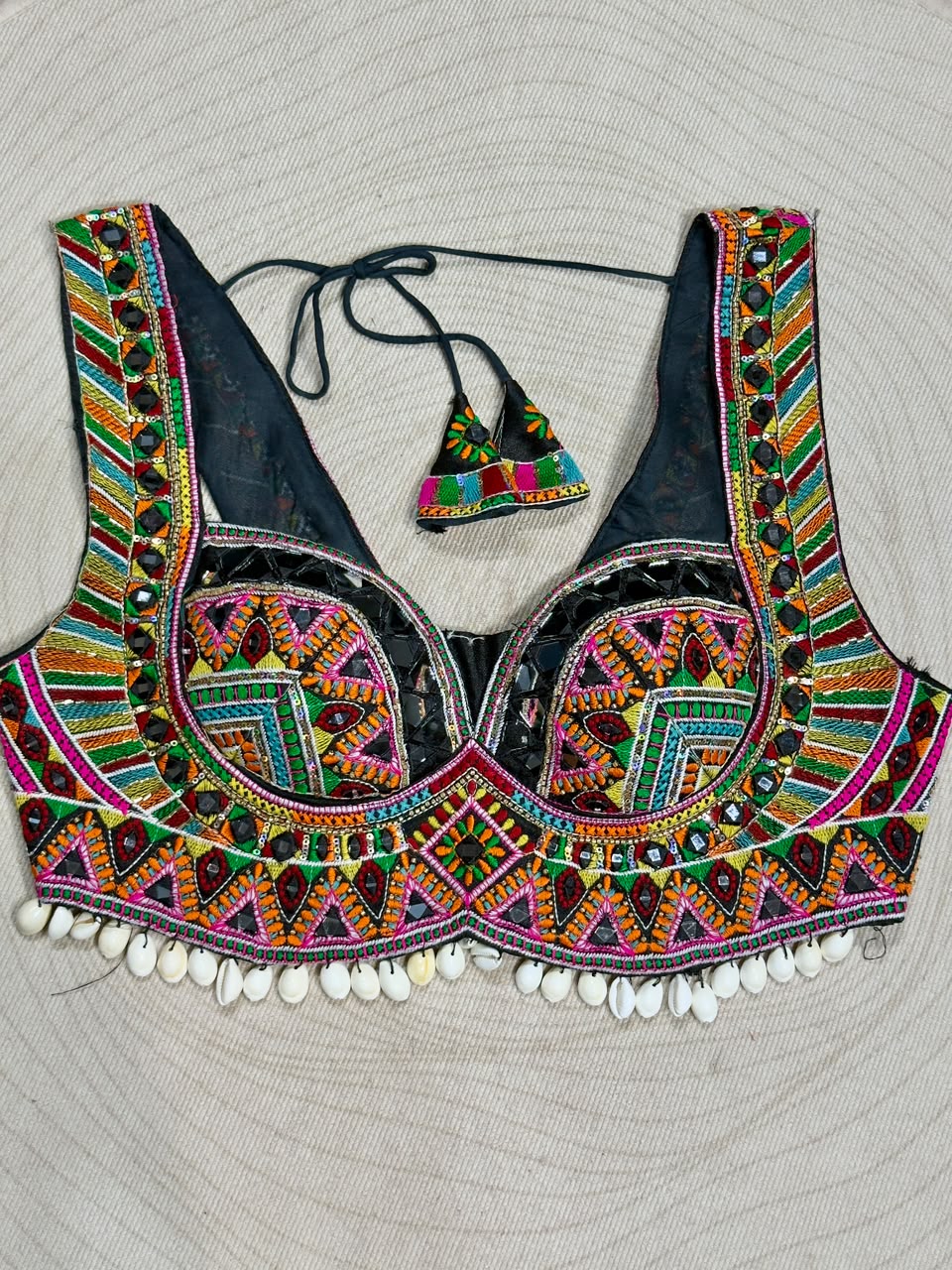 SHAGUN FASHION Premium Designer Mirror & Threadwork Choli Blouse