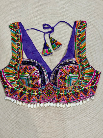 SHAGUN FASHION Premium Designer Mirror & Threadwork Choli Blouse