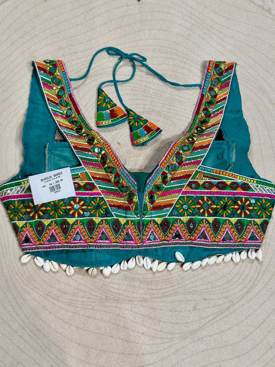 SHAGUN FASHION Premium Designer Mirror & Threadwork Choli Blouse