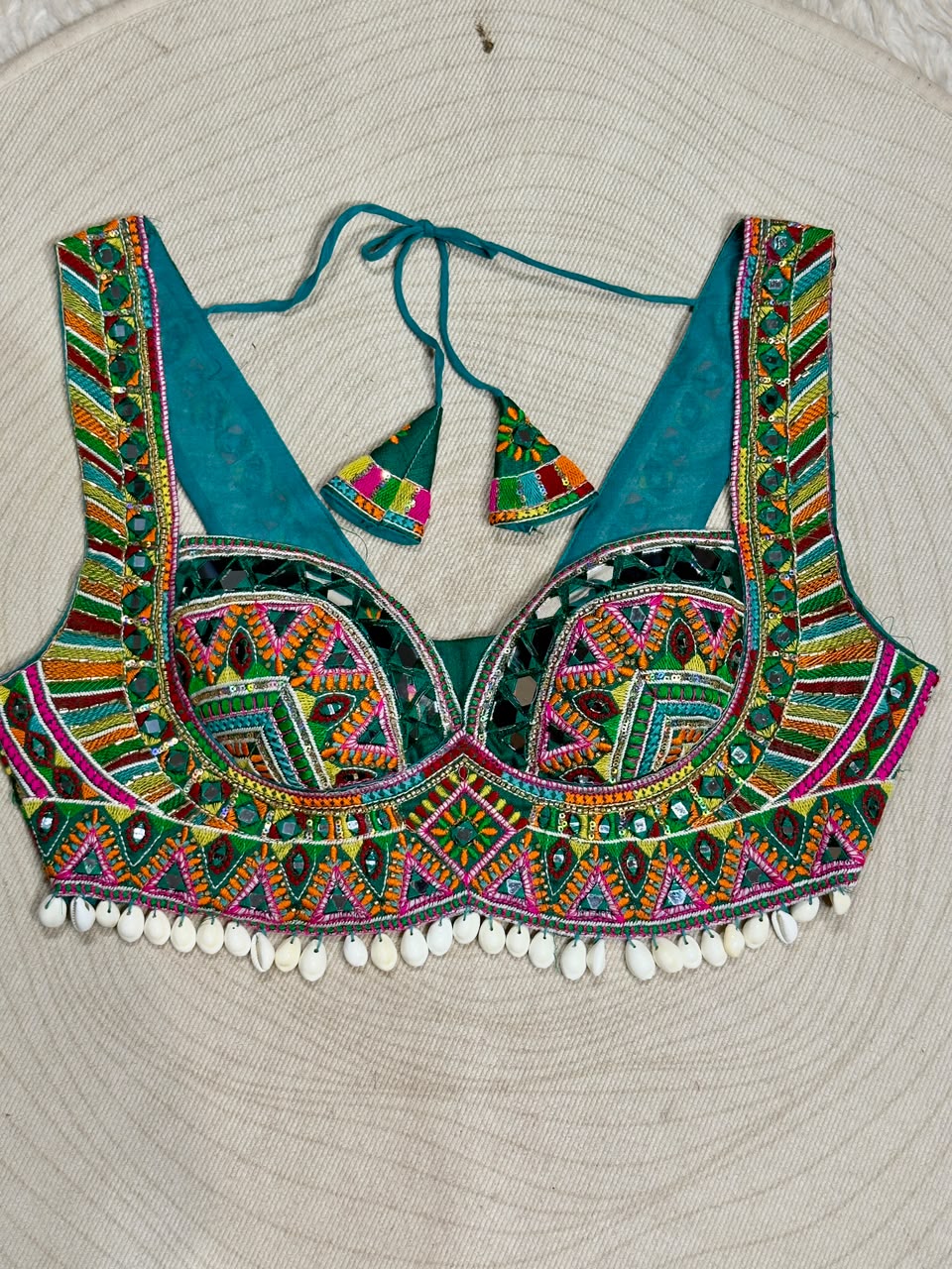 SHAGUN FASHION Premium Designer Mirror & Threadwork Choli Blouse