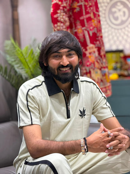 SHAGUN FASHION – Premium Men’s Half-Zip Polo & Track Pant Co-Ord Set