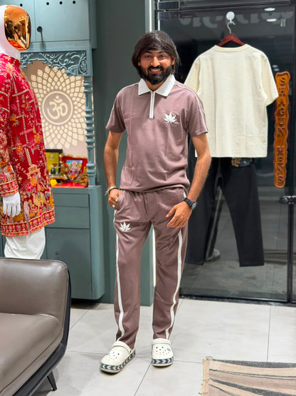 SHAGUN FASHION – Premium Men’s Half-Zip Polo & Track Pant Co-Ord Set