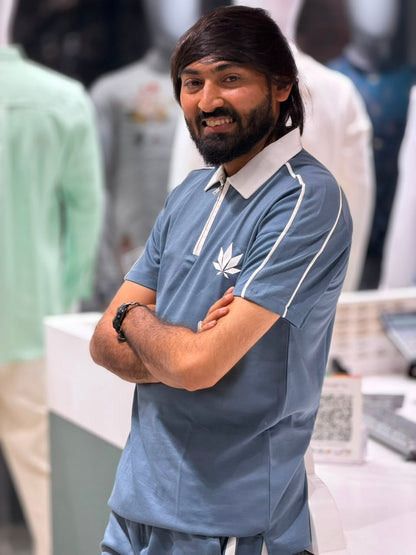SHAGUN FASHION – Premium Men’s Half-Zip Polo & Track Pant Co-Ord Set
