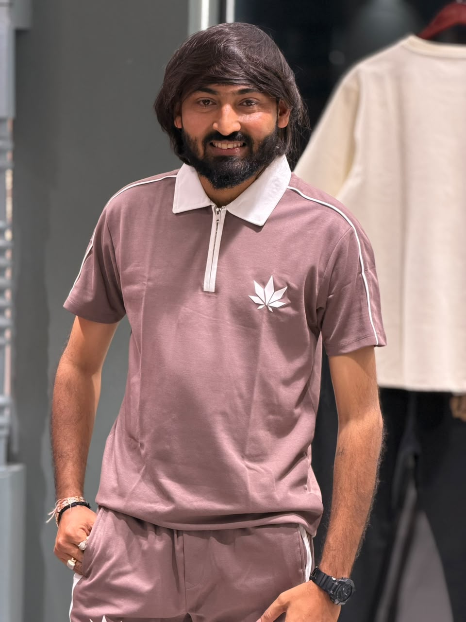 SHAGUN FASHION – Premium Men’s Half-Zip Polo & Track Pant Co-Ord Set
