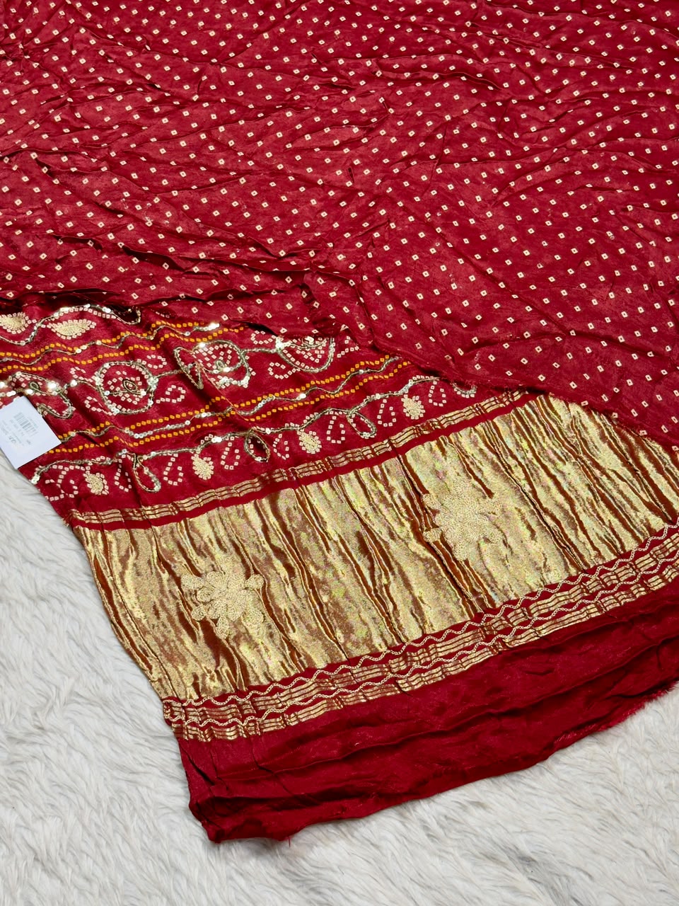 SHAGUN FASHION Exclusive Raasleela Sequins & Bandhani Silk Saree Collection