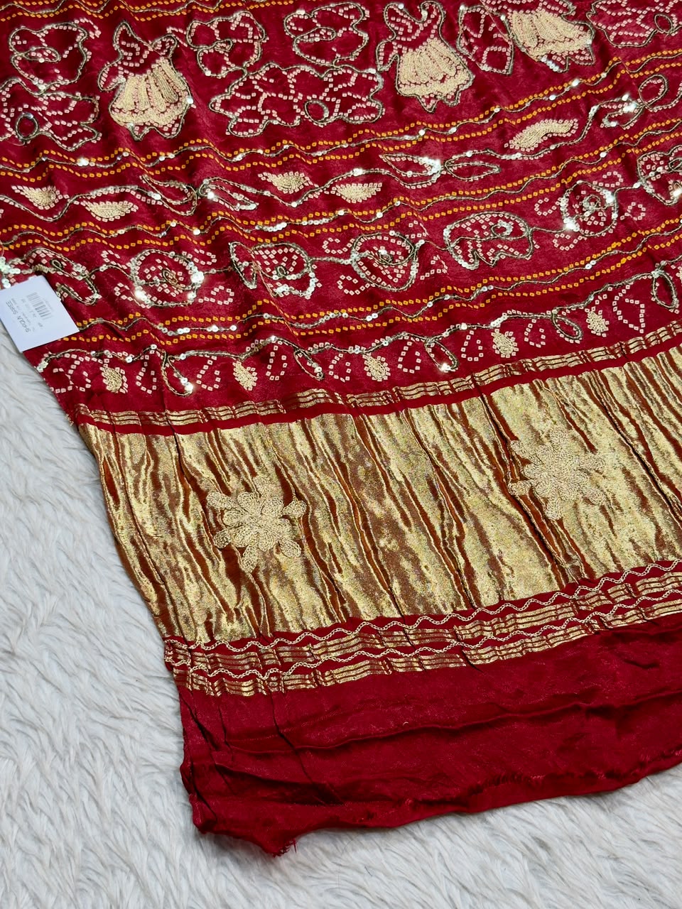 SHAGUN FASHION Exclusive Raasleela Sequins & Bandhani Silk Saree Collection
