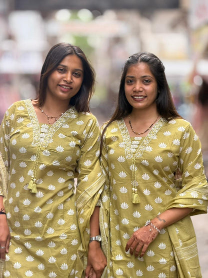 SHAGUN FASHION – Premium Floral Printed Cotton Suit Set