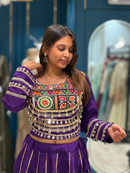 SHAGUN FASHION Premium Traditional Kutchi Embroidered Chaniya Choli Set – Navratri & Festive Wear