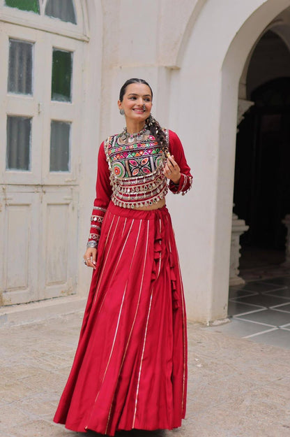 SHAGUN FASHION Premium Traditional Kutchi Embroidered Chaniya Choli Set – Navratri & Festive Wear