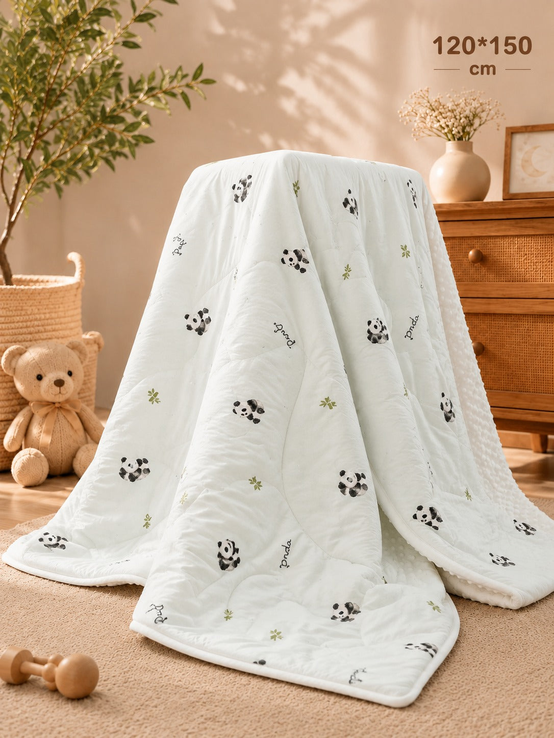 SHAGUN FASHION Ultra Soft Baby Quilt Blanket (120x150 cm) – Cute Cartoon Printed AC Dohar & Sleeping Blanket for Kids