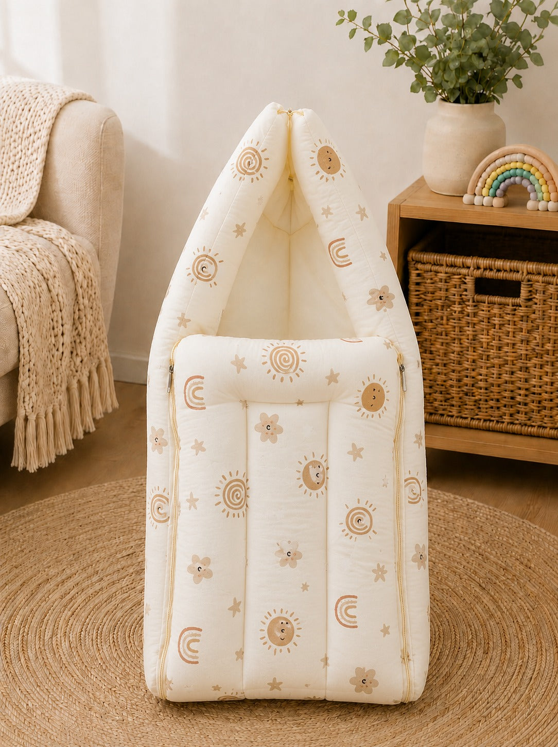 SHAGUN FASHION Ultra-Soft Cotton Newborn Baby Carry Nest Sleeping Bag & Swaddle Wrap