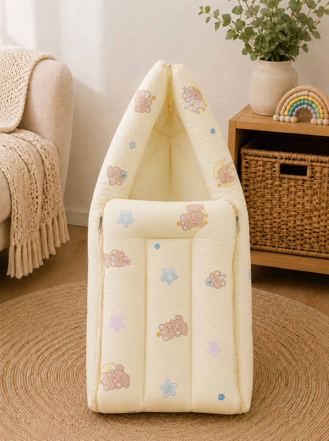 SHAGUN FASHION Ultra-Soft Cotton Newborn Baby Carry Nest Sleeping Bag & Swaddle Wrap