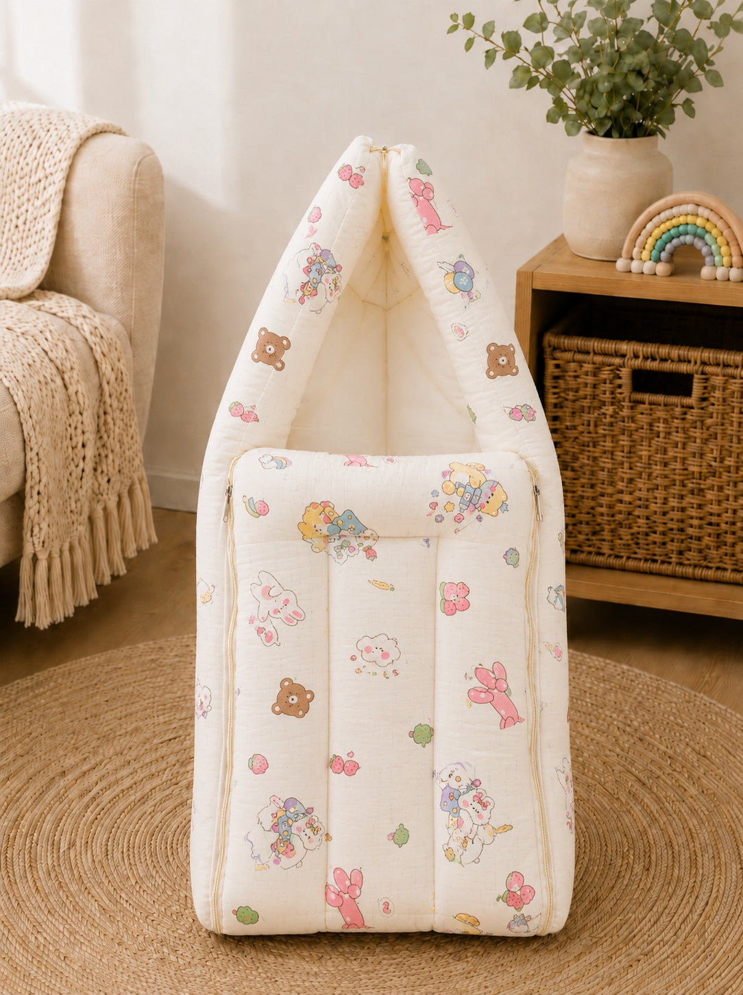 SHAGUN FASHION Ultra-Soft Cotton Newborn Baby Carry Nest Sleeping Bag & Swaddle Wrap