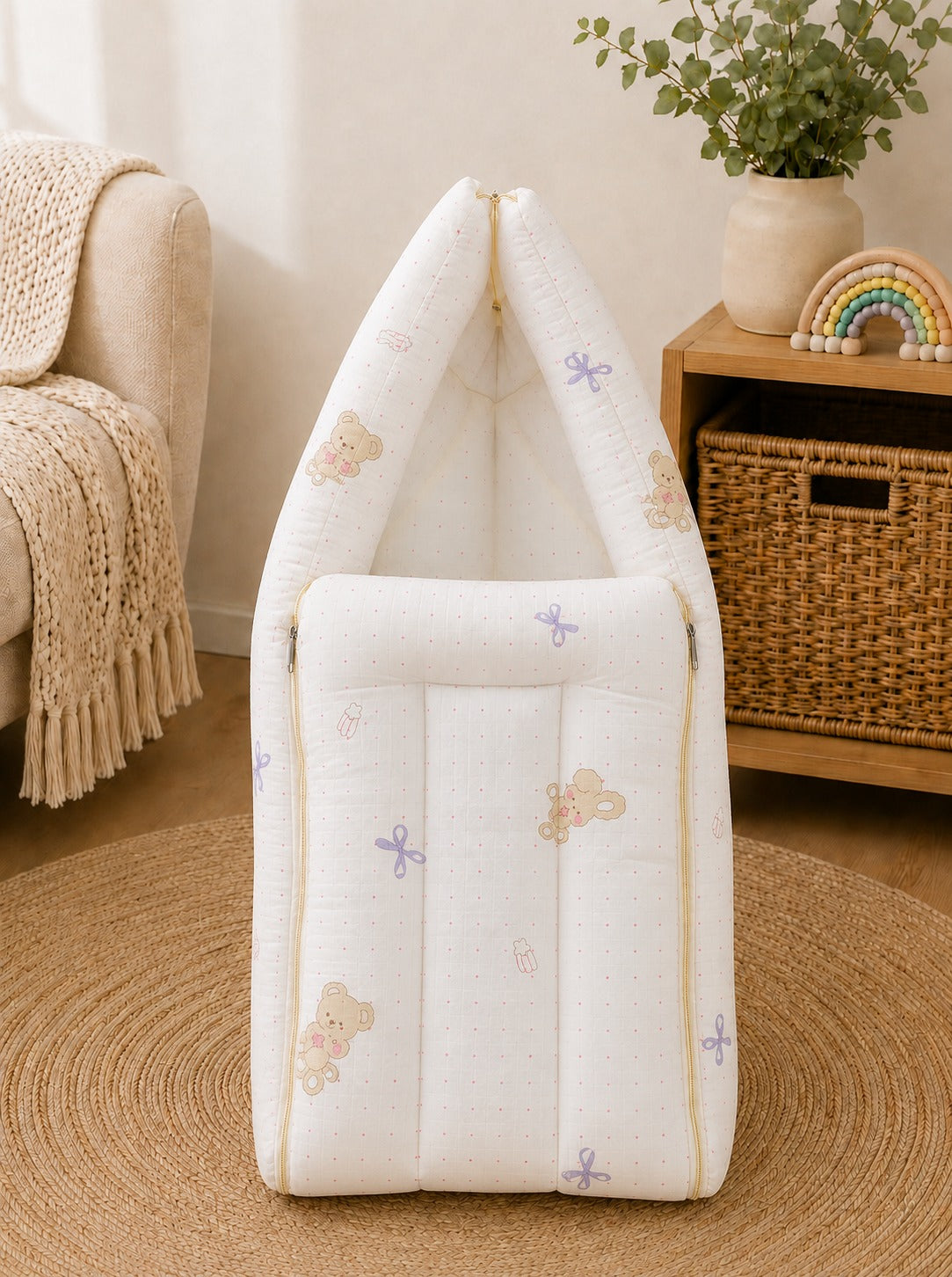 SHAGUN FASHION Ultra-Soft Cotton Newborn Baby Carry Nest Sleeping Bag & Swaddle Wrap