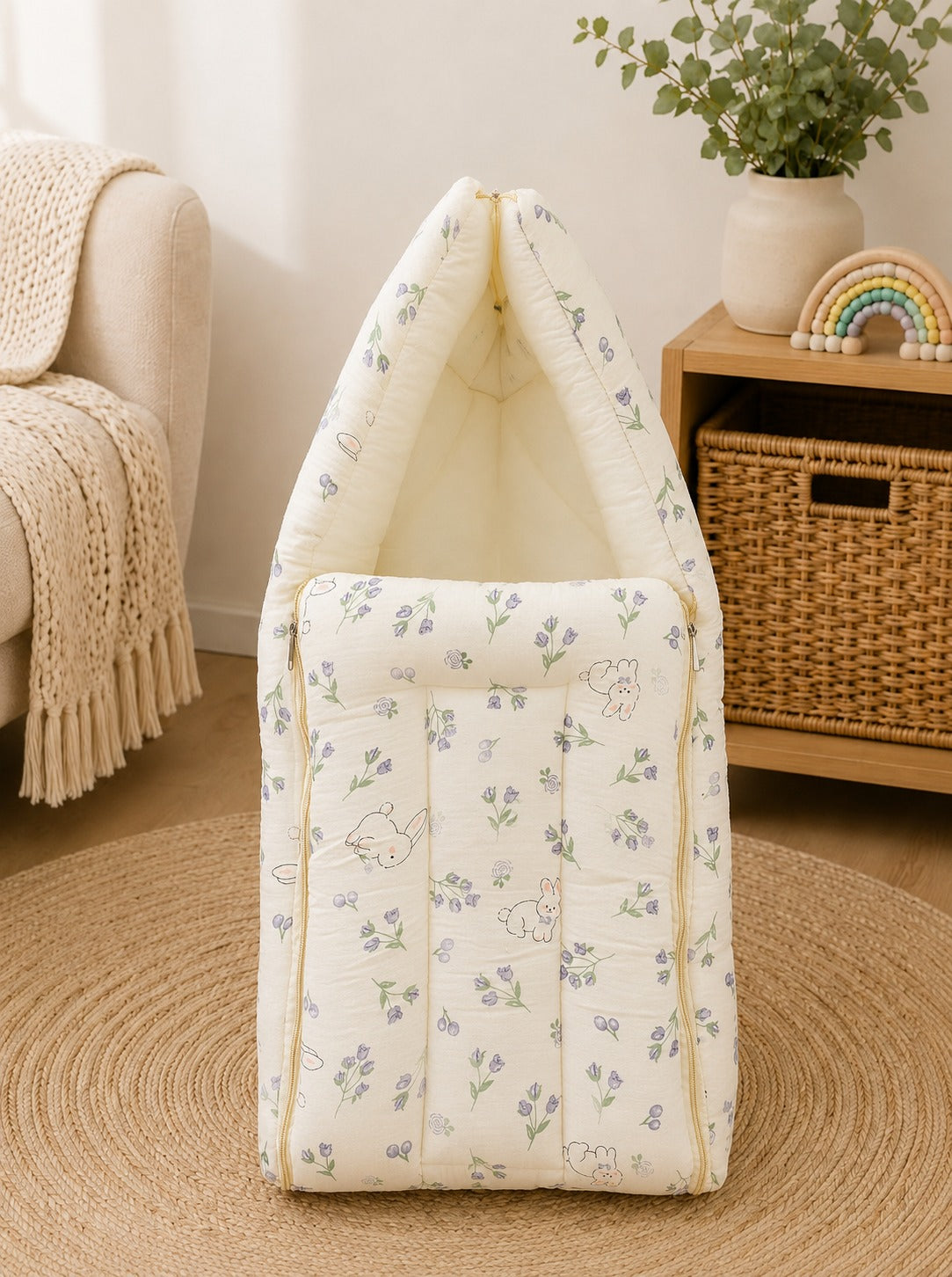 SHAGUN FASHION Ultra-Soft Cotton Newborn Baby Carry Nest Sleeping Bag & Swaddle Wrap