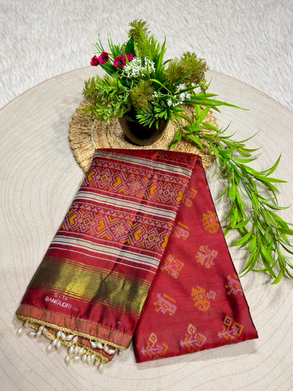 Exclusive Banglori Silk Ikat Patola Saree Collection by SHAGUN FASHION | zankhi.in