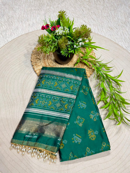 Exclusive Banglori Silk Ikat Patola Saree Collection by SHAGUN FASHION | zankhi.in