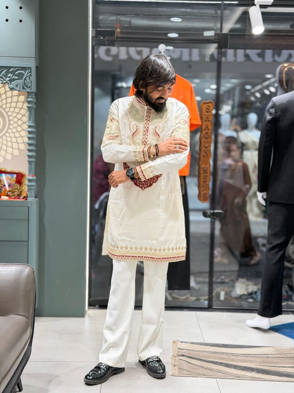 Men's Premium Heavy Embroidery Short Kurta Set by SHAGUN FASHION – Exclusively on zankhi.in