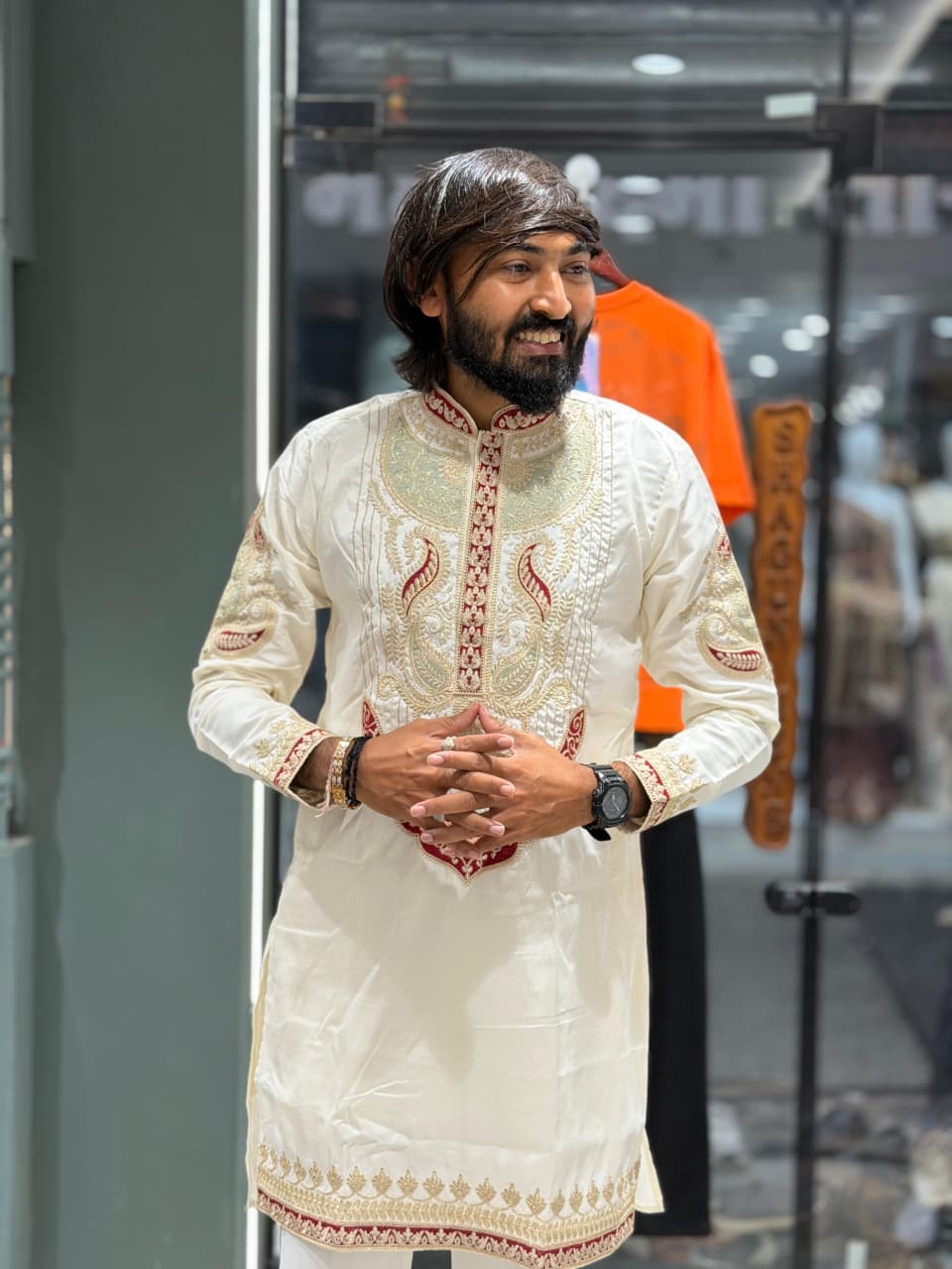 Men's Premium Heavy Embroidery Short Kurta Set by SHAGUN FASHION – Exclusively on zankhi.in