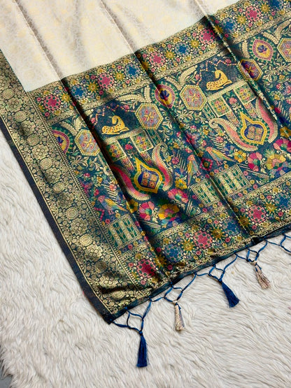 Shagun Fashion Exclusive Silk Meenakari Saree – Available on zankhi.in