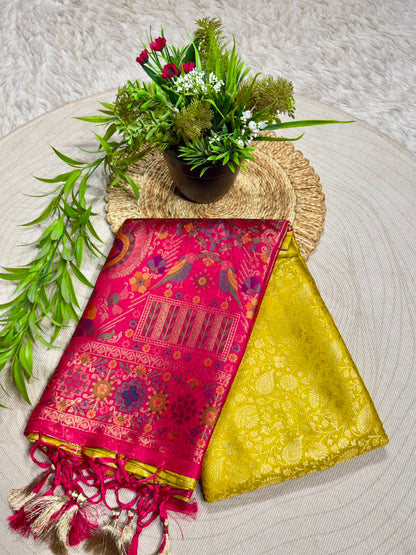 Shagun Fashion Exclusive Silk Meenakari Saree – Available on zankhi.in