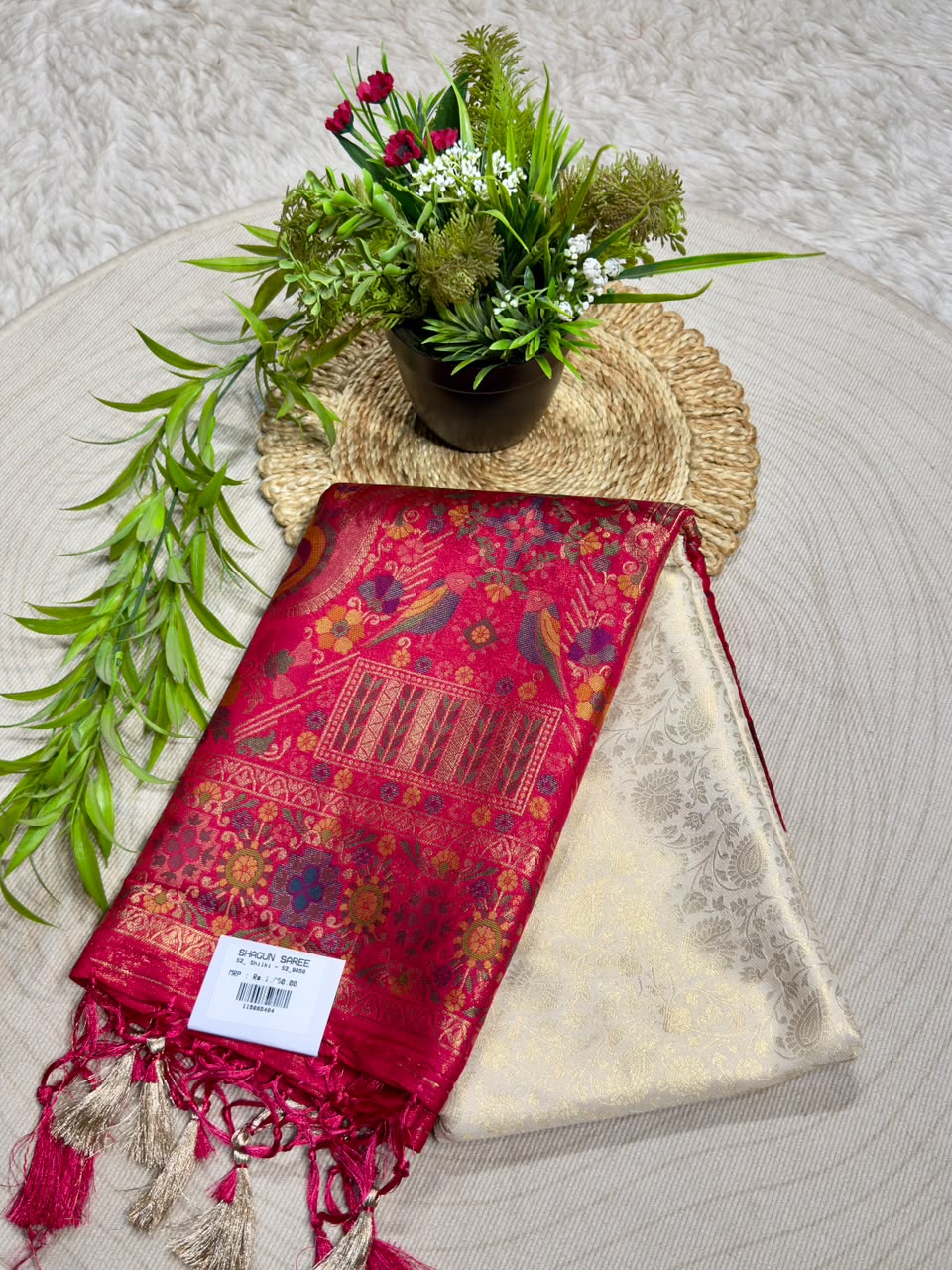 Shagun Fashion Exclusive Silk Meenakari Saree – Available on zankhi.in