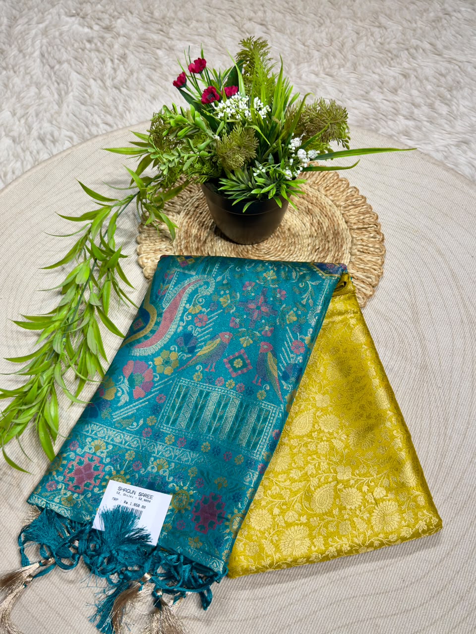 Shagun Fashion Exclusive Silk Meenakari Saree – Available on zankhi.in