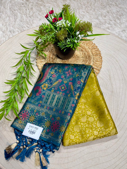 Shagun Fashion Exclusive Silk Meenakari Saree – Available on zankhi.in
