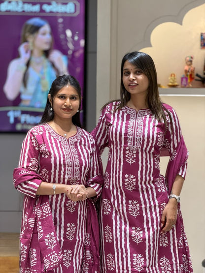 SHAGUN FASHION Premium Printed Pure Cotton Kurti Pant Set with Dupatta – Ultimate Daily & Festive Comfort