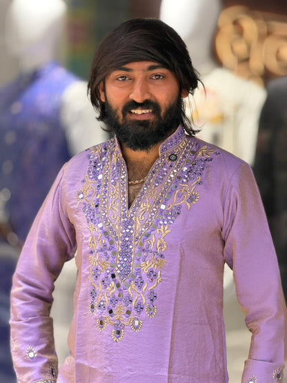 Premium Designer Short Kurta Set with Mirror Work by SHAGUN FASHION