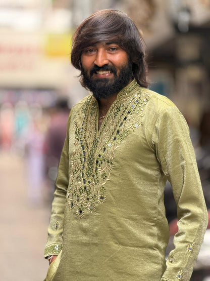 Premium Designer Short Kurta Set with Mirror Work by SHAGUN FASHION
