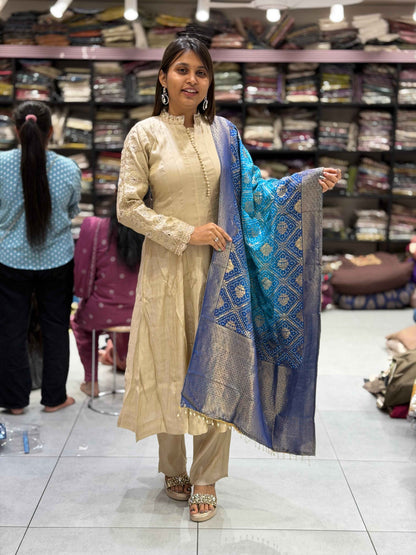 SHAGUN FASHION Designer Anarkali Kurta Set with Heavy Bandhani Dupatta — Exclusive on zankhi.in