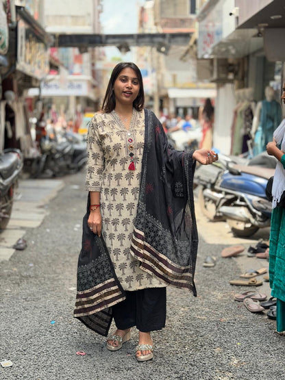 SHAGUN FASHION Premium Printed Cotton Kurti Suit Set with Dupatta – Exclusive on zankhi.in