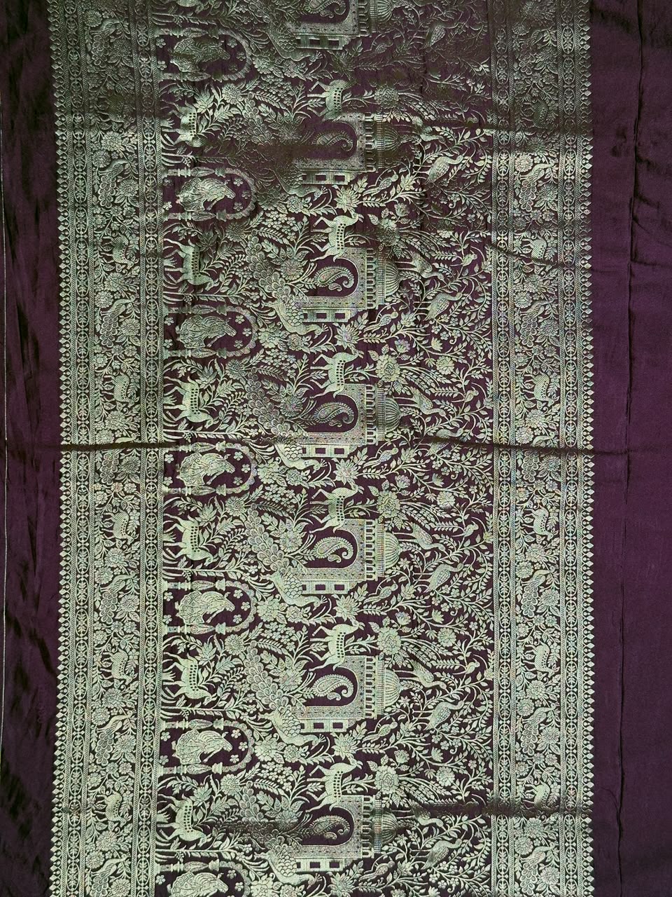 SHAGUN FASHION Premium Silk Saree with Rich Weaved Gold Zari Royal Border & Peacock Motif Pallu — Exclusively on zankhi.in
