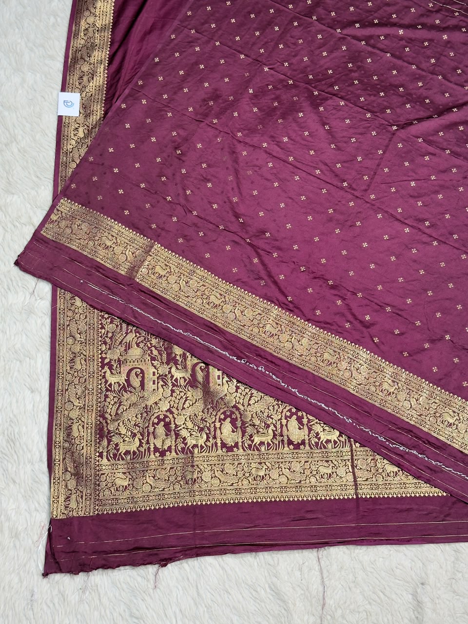 SHAGUN FASHION Premium Silk Saree with Rich Weaved Gold Zari Royal Border & Peacock Motif Pallu — Exclusively on zankhi.in