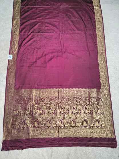 SHAGUN FASHION Premium Silk Saree with Rich Weaved Gold Zari Royal Border & Peacock Motif Pallu — Exclusively on zankhi.in