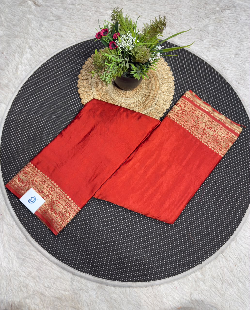 SHAGUN FASHION Premium Silk Saree with Rich Weaved Gold Zari Royal Border & Peacock Motif Pallu — Exclusively on zankhi.in