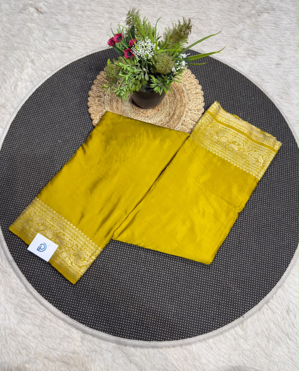 SHAGUN FASHION Premium Silk Saree with Rich Weaved Gold Zari Royal Border & Peacock Motif Pallu — Exclusively on zankhi.in