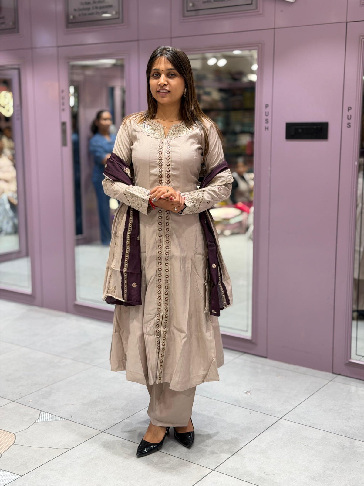 SHAGUN FASHION Designer Embroidered Kurti Pant Set with Dupatta