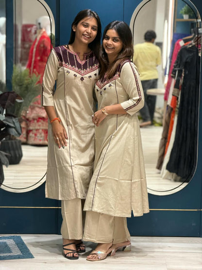 SHAGUN FASHION Premium Designer Kurti with Palazzo Set