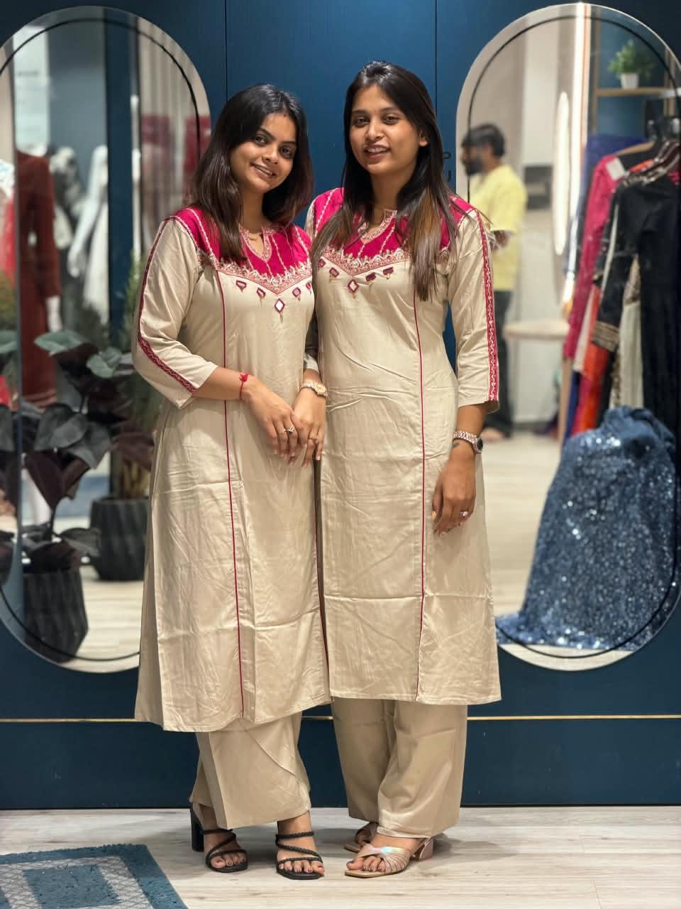 SHAGUN FASHION Premium Designer Kurti with Palazzo Set