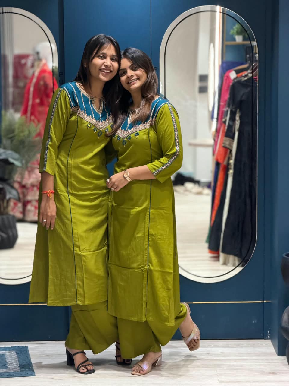 SHAGUN FASHION Premium Designer Kurti with Palazzo Set