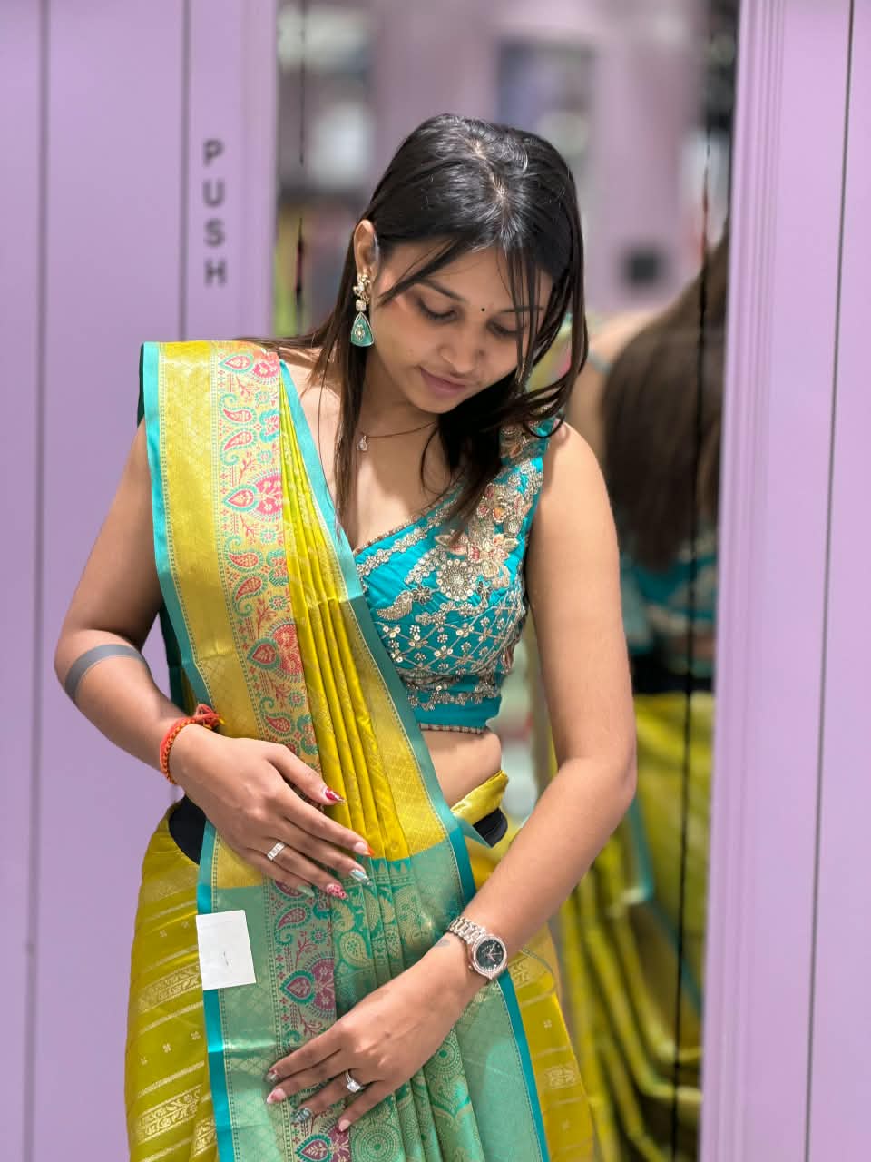 SHAGUN FASHION Premium Royal Silk Saree Collection with Designer Embroidered Blouse | Available on zankhi.in