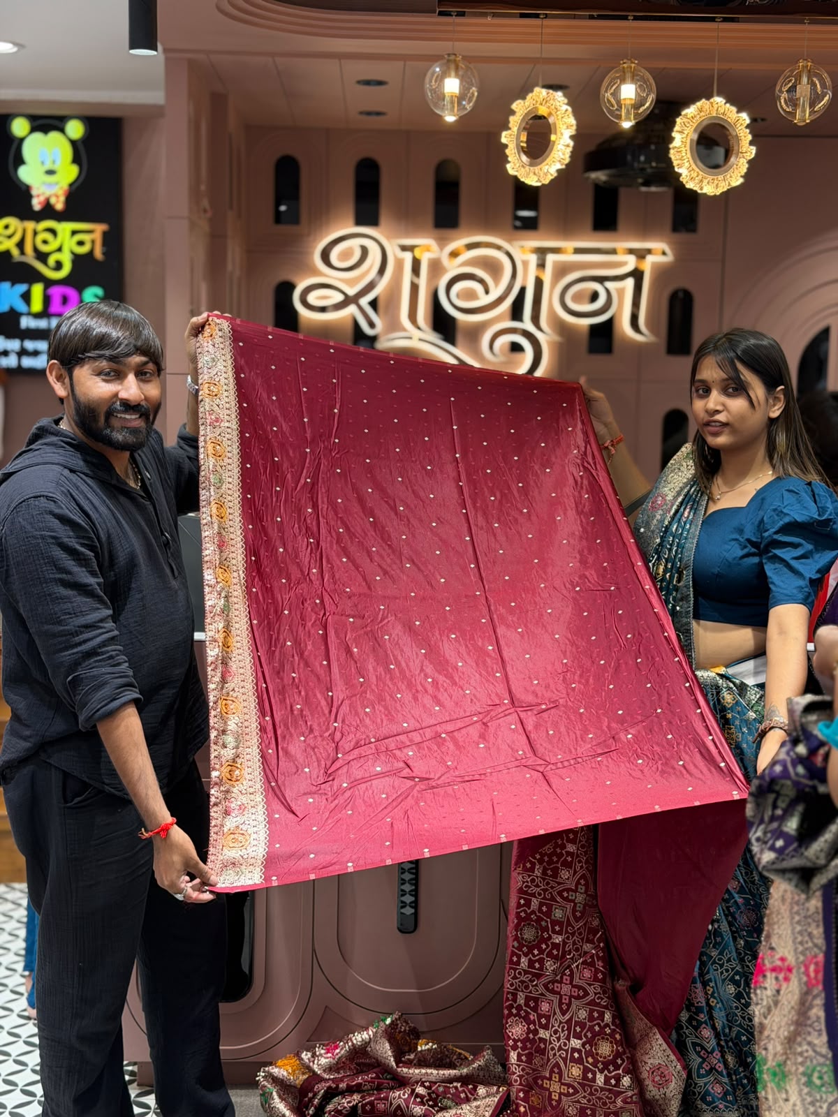 SHAGUN FASHION Royal Designer Bandhani Silk Saree & Gharchola Chunri Collection | zankhi.in