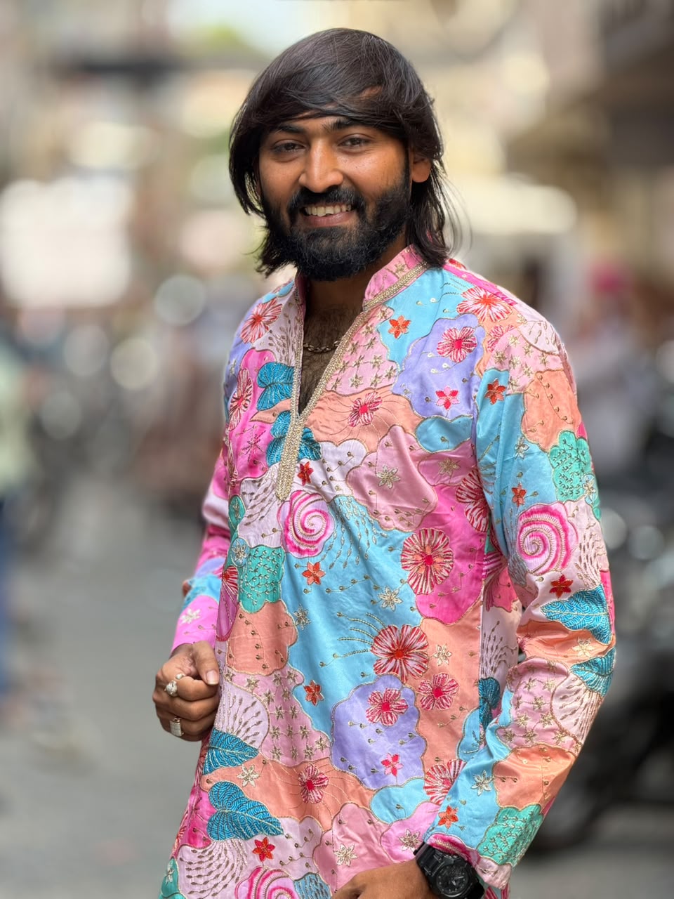 SHAGUN FASHION Premium Designer Men's Printed Short Kurta  – Exclusively on zankhi.in