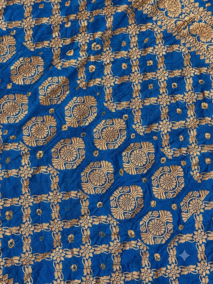 SHAGUN FASHION Premium Bandhani Silk Saree with Rich Zari Weaving & Designer Border