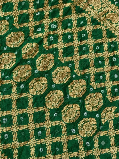 SHAGUN FASHION Premium Bandhani Silk Saree with Rich Zari Weaving & Designer Border