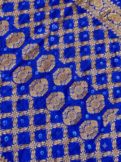 SHAGUN FASHION Premium Bandhani Silk Saree with Rich Zari Weaving & Designer Border