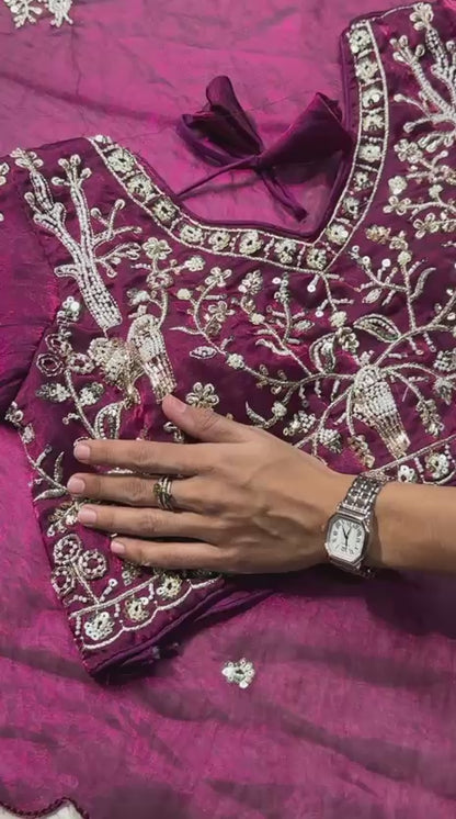SHAGUN FASHION Embroidered Saree with Designer Blouse | Wedding & Festive Wear by Shagun