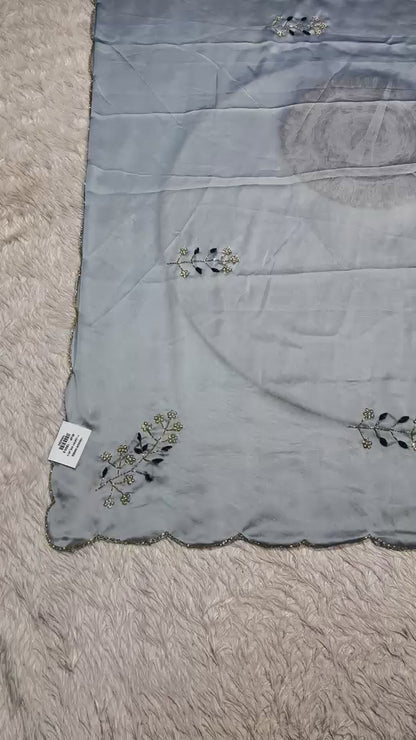 SHAGUN FASHION Organza Silk Saree with Embroidered Blouse | Party Wear Designer Saree Collection